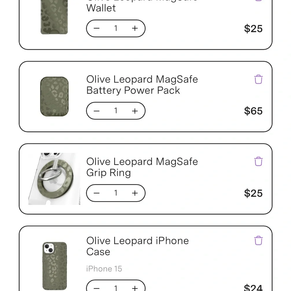 Velvet Caviar Green Leopard Phone Bundle - Picture 4 of 4
